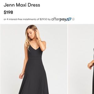 Show me your mumu black bridesmaid dress - size S
